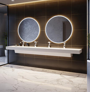 Bañera de piedra ovalada de terrazo bt018, bañera de mármol, superficie sólida, bañera moderna, baño de piedra - Product Image 4