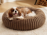 Hundebett mit Abnehmbarem Waschbarem Bezug, Stützendes Cremefarbenes Großes Hundesofa, Haustier-Zelt für Große Hunde - Für Alle Jahreszeiten, Keine Montage Erforderlich
