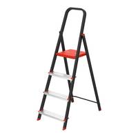 Échelle pliante en aluminium de charge maximale de 150kg à 3-5 marches Escaleras portatives d'extérieur en aluminium avec main courante