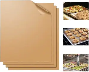 Custom Size Barbecue Cooking Heat Resistant Ptfe Coating Non Stick Bbq Grill Mat Summer Grill Matts