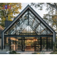 Structure de maison préfabriquée moderne en A, kit de villa modulaire portable, mini-maison de luxe pour les vacances