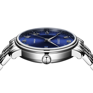 Orologio meccanico automatico da <span class=keywords><strong>uomo</strong></span> con cinturino automatico in acciaio inossidabile di moda e Casual personalizzato - Product Image 6