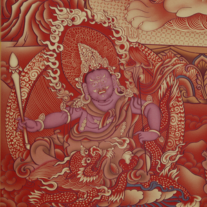 Pintura Tibetana Tangka en Latón, Adecuada para Decoración de Paredes, Arte de Pared para Sala de Estar, Foyer, Murales de Pared de Fondo - Product Image 5