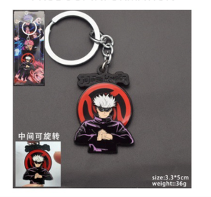 3 Design di fabbrica nuovo Itadori Yuji Satoru Gojo Fushiguro Megumi Anime portachiavi in metallo logo personalizzato cartoni animati giocattoli portachiavi Relax per bambini - Product Image 2