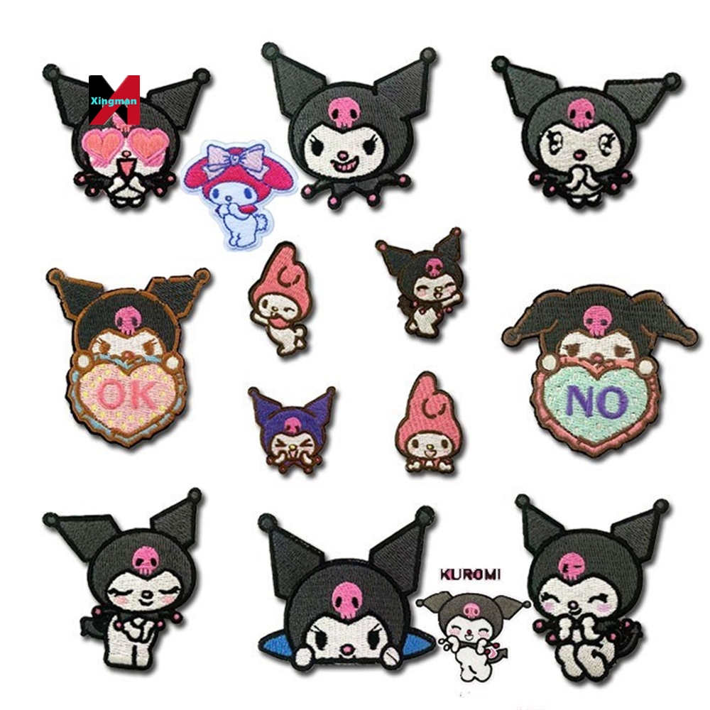 Самоклеящаяся ткань Kulomi Cinnamoroll Dog Melotti с милыми отверстиями для ремонта вышивки