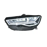 Lampu Depan Mobil LED Lampu Siang Hari Lampu Sinyal Belok Otomatis Lampu Kabut Lampu Depan LED Rakitan Lampu Depan LED untuk Lampu Depan A6 C7