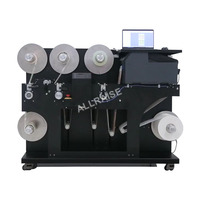 Machine d'impression d'étiquettes numériques tout-en-un entièrement automatique à grande vitesse avec découpe, refendage et laminage