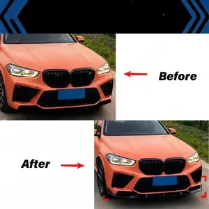 StarNav - Lames de pare-chocs avant et diffuseurs pour X5M F95 2020 2021 2022 2023 - Kit carrosserie style AMG pour tuning et modification - Product Image 1