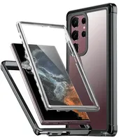 Étui antichoc, coque de protection pour Samsung S24 Ultra S20, protection intégrale 360°, coque arrière pour Galaxy S23 FE S 23 Plus 5G, coque magnétique S 24
