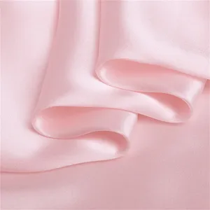 30mm 114cm Organic Silk Fabric Soild Color Dyed Silk Satin Fabric For Clothes Bedding Pillowcase