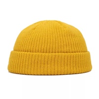 Logotipo personalizado con patrón de ojos grandes, gorro térmico, guisantes de lana en Landlord ha Hat Tela acrílica súper elástica Logotipo personalizado Soft Ela