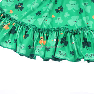 <strong>St</strong>. <strong>patrick</strong> <strong>day</strong> girls outfit Spring girl long sleeve <strong>dresses</strong> wholesale custom lace <strong>dress</strong> Milk silk printed children'<strong>s</strong> <strong>dresses</strong> - Product Image 3
