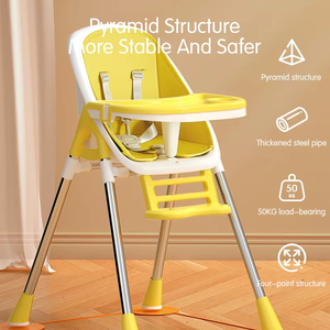 Asiento de alimentación portátil para niños, <span class=keywords><strong>silla</strong></span> alta plegable de plástico multifunción ajustable, superventas - Product Image 5