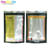 Sachets en aluminium en gros pour l'emballage de graines de sorgho et de sorgho du Soudan, avec fermeture éclair et fenêtre, sacs d'emballage en aluminium pour graines de plantes