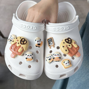 Accesorios decorativos para zapatos con diseño <span class=keywords><strong>de</strong></span> panda, helado y paleta <span class=keywords><strong>de</strong></span> helado, para sandalias y zapatillas DIY - Product Image 4