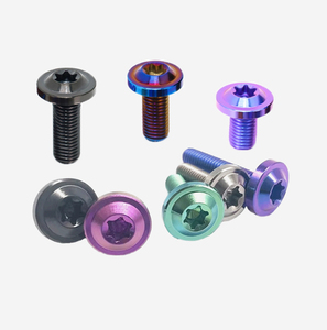 Tùy chỉnh đầy màu sắc kẽm mạ M5 M6 M8 Titan lớn nút đầu bu lông gr2 <span class=keywords><strong>GR5</strong></span> Torx đĩa đầu bu lông Titan cho xe máy - Product Image 3