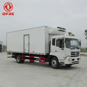 Dongfeng baru truk pengiriman makanan, rantai dingin 12 ton 6.6m beku/kulkas 4x2