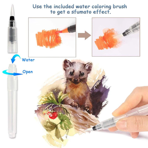 Ensemble de 48 stylos pinceaux aquarelle avec pointes souples réelles, ensemble de stylos pinceaux doux pour artistes, débutants, coloriage - Product Image 3