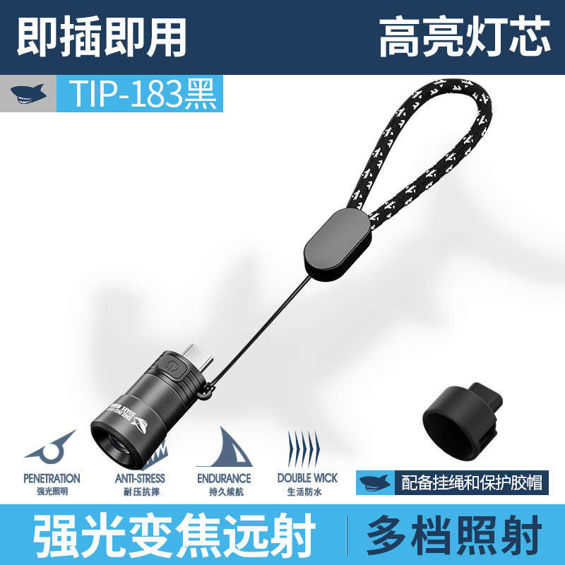 TIP-183 Mini luz negra para teléfono móvil [no requiere batería]