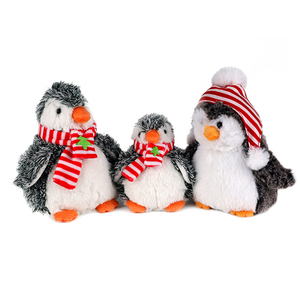 Usine de Yiwu personnalisé sans azo rempli de PP jouet de pingouin de Noël animal en peluche en coton doux dans un sac de style de vacances mignon - Product Image 6