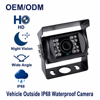 Caméra de véhicule OEM ODM IP68 avec vision nocturne infrarouge, objectif 2,8 mm 1080P et champ de vision large de 110 degrés