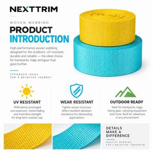 Correa Tejida Impermeable, Resistente a las Manchas y Antibacteriana, sin Flúor, en Tamaño y Color Personalizados, para Mochilas y Equipos de Exterior - Product Image 5