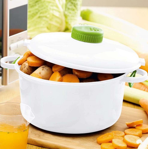 Cuiseur vapeur en plastique pour micro-ondes écologique avec une capacité de 2 L, matériau de qualité alimentaire - Product Image 5