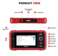 Herramienta de Diagnóstico Automotriz LAUNCH CRP123X, Escáner para Autos con 1 Año de Garantía, Amplia Cobertura de Modelos de Vehículos, Incluyendo Camry y X3