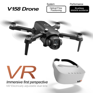 Outdoor professional 8k V158 Drone wiht <b>VR</b> glasses 4kHD Camera foldable brushless motor RC Obstacle Avoidance FPV HD <b>VR</b> drone - Product Image 3