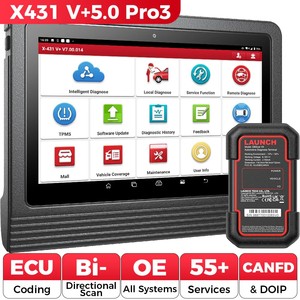 LAUNCH X431 PRO3 V+ 5.0 Automotive Diagnostic Scanner, 10.1" Android 10 Full System <b>OBD2</b> Scan Tool with Bi-Directional Control - Product Image 1