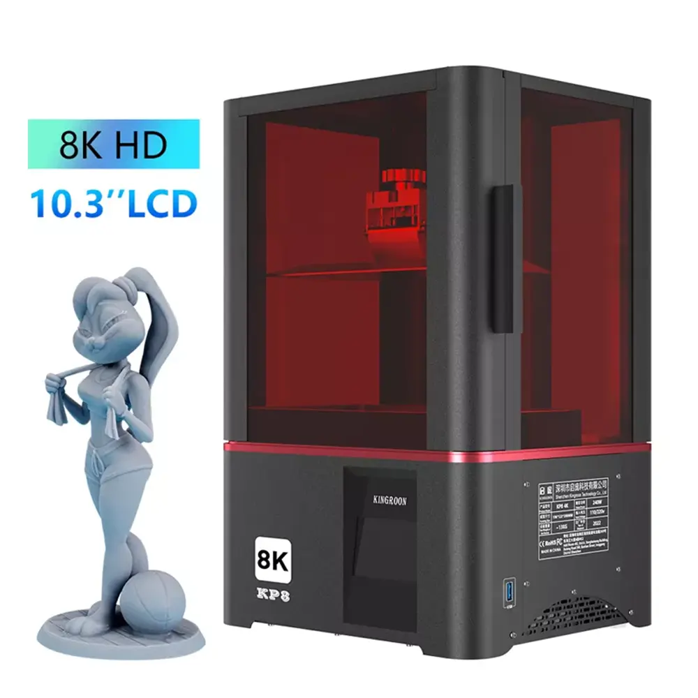 Amazon Hot Sale big format 3d resin printer machine diy uv 405 nm dlp lcd uv-curing 8 k resin 3d printer