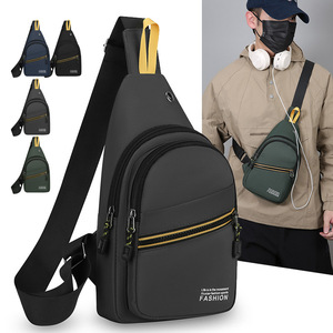 Men's Crossbody <b>Bag</b> Large Capacity Nylon Chest <b>Bag</b> For Everyday Use Fashion Sports Style - Product Image 1