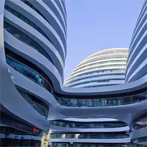 Residential And Commercial Buildings Stylish Curved Aluminum Roofing Curved Aluminum Feature Walls For Modern Interior Design