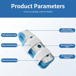 Attelle de <span class=keywords><strong>doigt</strong></span> médicale en aluminium JIAYAO TY-912 7g, moulable, immobilisateur de fracture, doublure en éponge respirante et légère, pour phalanges distales et intermédiaires - Product Image 6