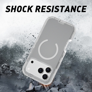 Nueva Funda Magnética Antigolpes para Móvil, Diseño Transparente tipo Armadura de PC, para <span class=keywords><strong>iPhone</strong></span> 17 Pro Max, 16, 15, 14, 13 - Product Image 3