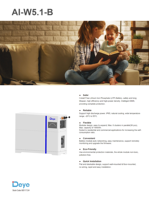 Batterie Deye AI-W5.1 depuis Entrepôt EU, Haute Qualité 15kW 20kW 48V 51.2V 100Ah 200Ah Lithium LiFePO4