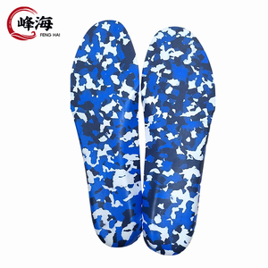 Semelles de sport en EVA camouflage bleu, amortissantes pour les genoux, compatibles avec les chaussures de sport - Product Image 2
