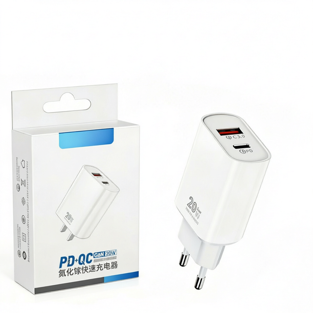 20W GaN QC3.0 Fast Charger USB C Wall Adapter PD Mobile Phones & Tablets Power Supply Low MOQ 10pcs Wholesale