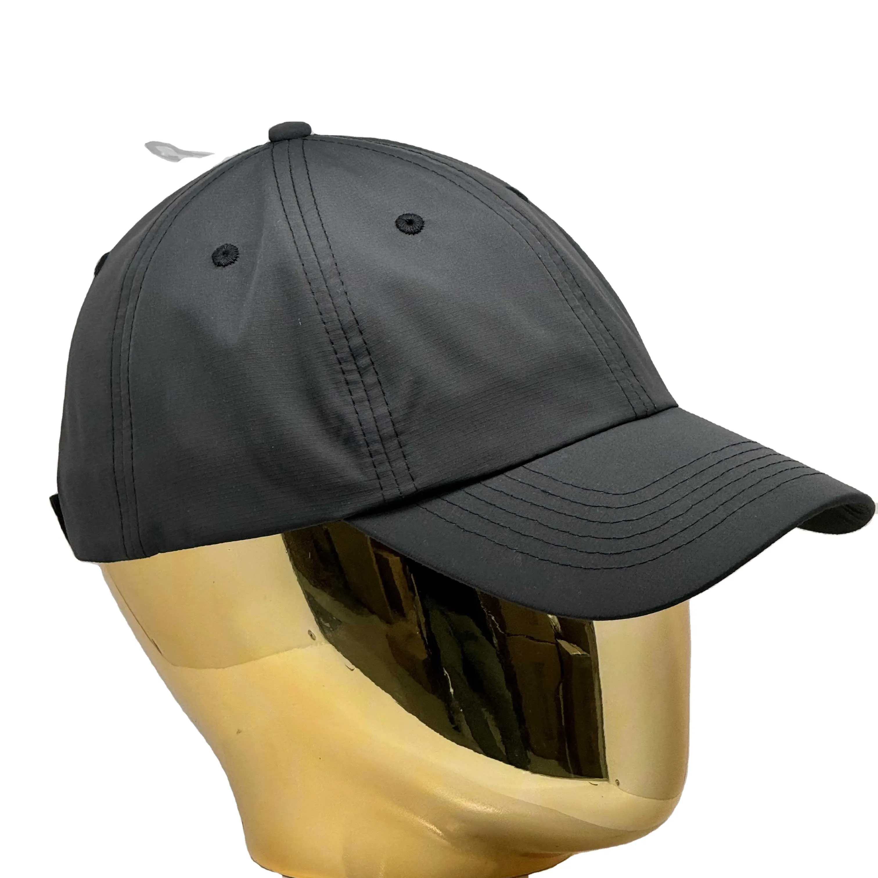 High Quality Custom Embroidery Golf Cap 100% Nylon Long Brim Cap