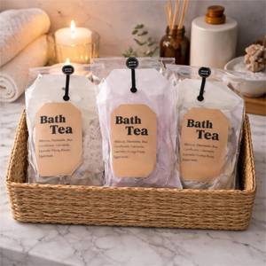 Sachets de thé de bain <span class=keywords><strong>bio</strong></span> S&Soak avec <span class=keywords><strong>sel</strong></span> <span class=keywords><strong>d</strong></span>'<span class=keywords><strong>Epsom</strong></span> et fleurs séchées - Product Image 3
