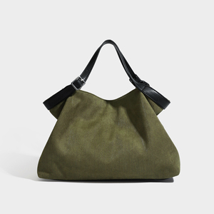 Bolso de lona del fabricante con asas de cuero PU y accesorio de cartera con cremallera, estilo minimalista, para todas las estaciones, bolso de mano para mujer - Product Image 4