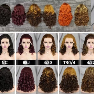 วิกผม Letsfly Spring Curly แบบลอน ความหนาแน่น 220% ขนาด 16 นิ้ว วิกผมแบบเต็มศีรษะ 13x4 Lace Frontal ผมแท้บริสุทธิ์ 10A วิกผมมนุษย์ 100% ขายส่ง - Product Image 3