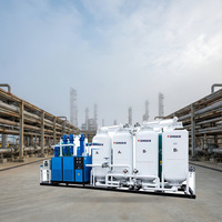 Générateur d'oxygène médical PSA conteneurisé, unité de production d'oxygène, collecteur et remplissage de bouteilles