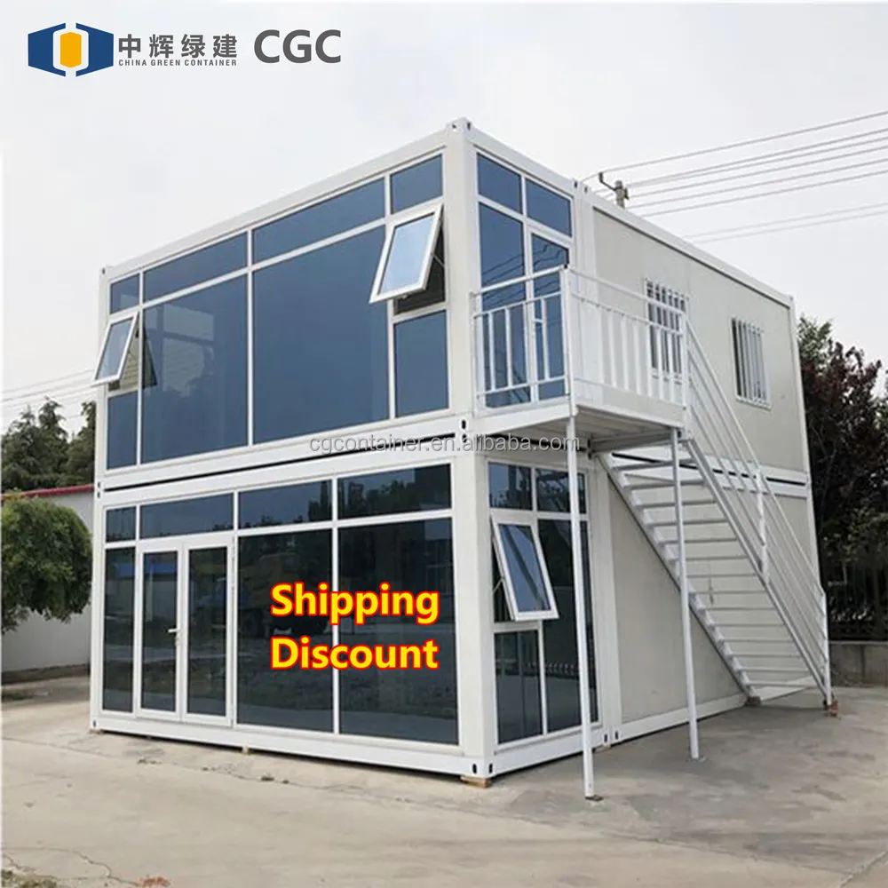 CGCH 20ft Contenedor desmontable Living Prefab Flat Pack para el sitio de construcción Departamento de proyectos Casa contenedor desmontable