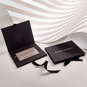 Impresión de logotipo personalizado tarjeta de crédito VIP caja de regalo embalaje tarjeta de felicitación de boda vacía caja de regalo para tarjeta - Product Image 5