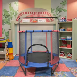 Zoshine Màu Đỏ Và Màu Xanh Thiết Kế <span class=keywords><strong>Mini</strong></span> <span class=keywords><strong>Trampoline</strong></span> Xử Lý Có Thể Điều Chỉnh Bền <span class=keywords><strong>Mini</strong></span> Trẻ Em <span class=keywords><strong>Trampoline</strong></span> Cho Trở Lại Vườn - Product Image 1