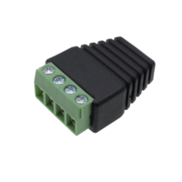 Connecteur banane 3mm 4 en 1 Fiche mâle à vis de verrouillage Connecteur audio plaqué or pour haut-parleur HIFI Plug in