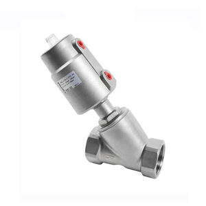 COVNA 90-Day Window Double Acting DN15 1/2 Polegada Aço Inoxidável Água Pneumática Vapor Controle Ângulo Válvula De Assento - Product Image 5