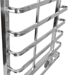 Table de chariot à repas extérieur mobile de chariot de nourriture d'acier inoxydable de service commercial de 6 couches - Product Image 6