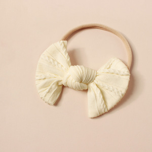 Taupe Newborn <strong>Baby</strong> <strong>Headband</strong> Bows Nylon Cotton <strong>Baby</strong> Girl <strong>Headbands</strong> Elastic Soft Hair Bands for Children Hair Accessories Kids - Product Image 5